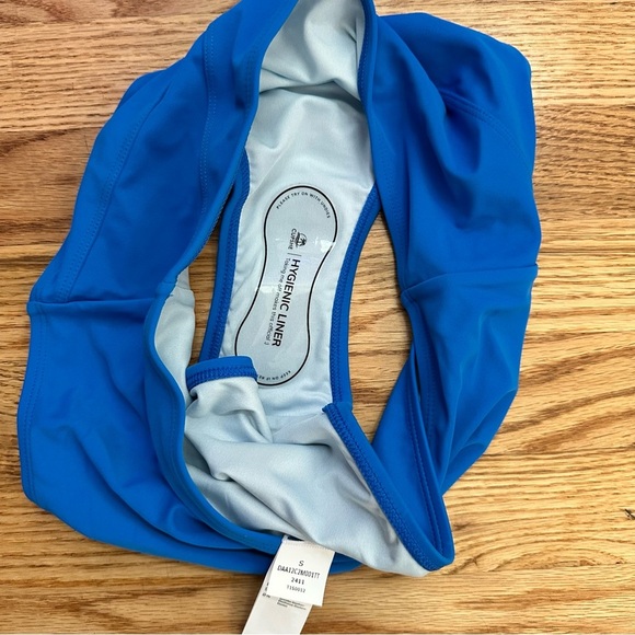 Cupshe Wrap Bralette & Spliced High Waist Bikini Set Blue Size Small NWT - Picture 10 of 14